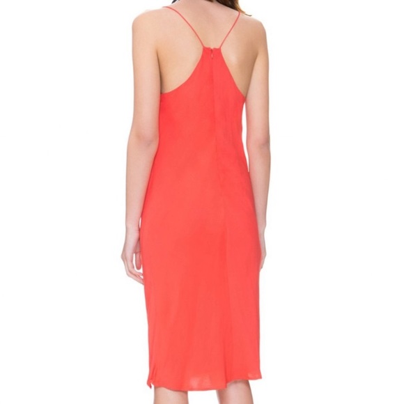 C/MEO Collective Women’s Orange Hang Tight Cowl Neck Slip Dress - Picture 3 of 8